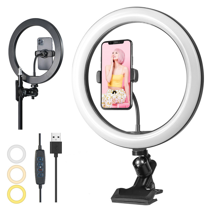 Photography Lighting Mount - Светодиодный кольцевой светильник с регулируемой яркостью,