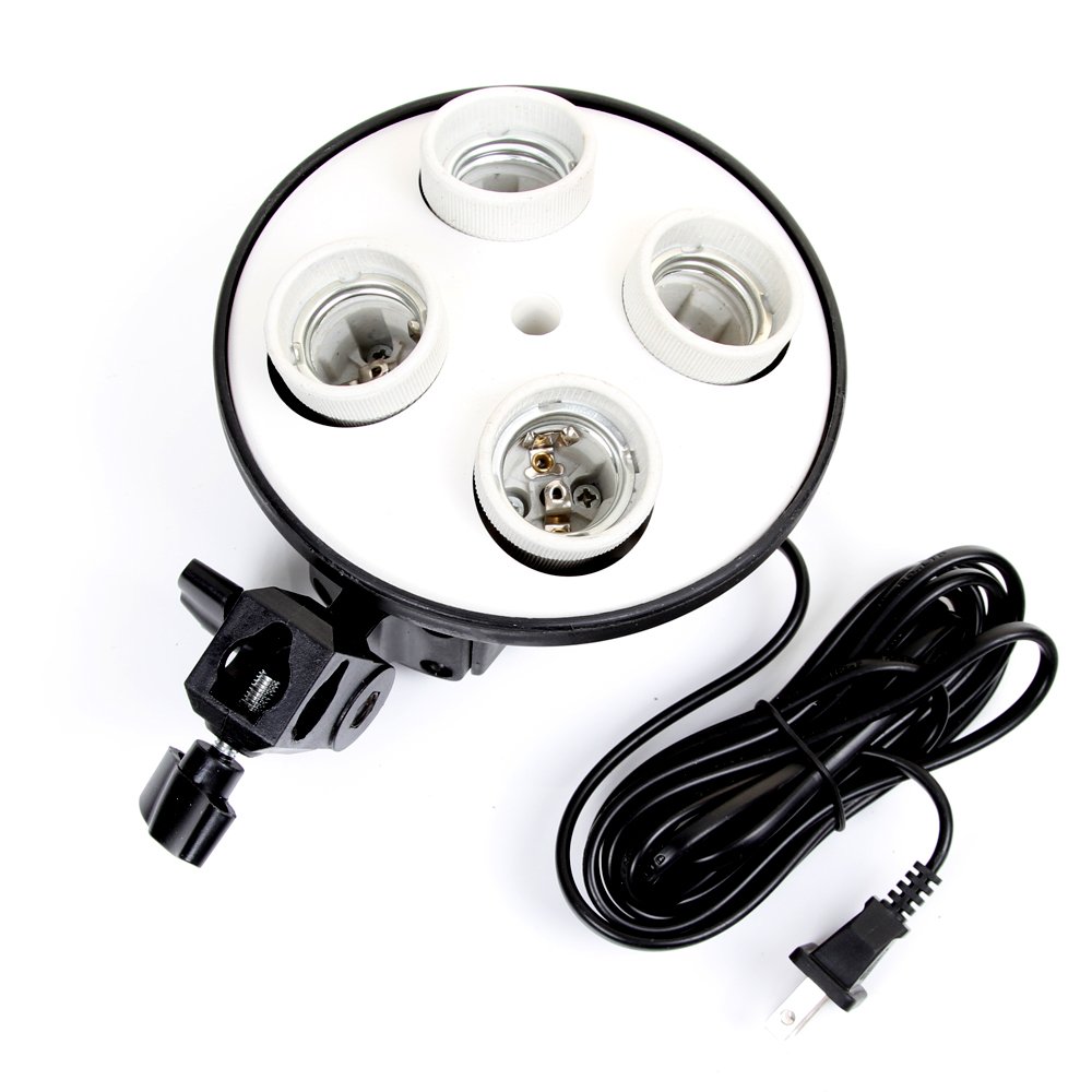 Photography Lighting Kits - E27 Основание Четыре Держателя Лампы Использование