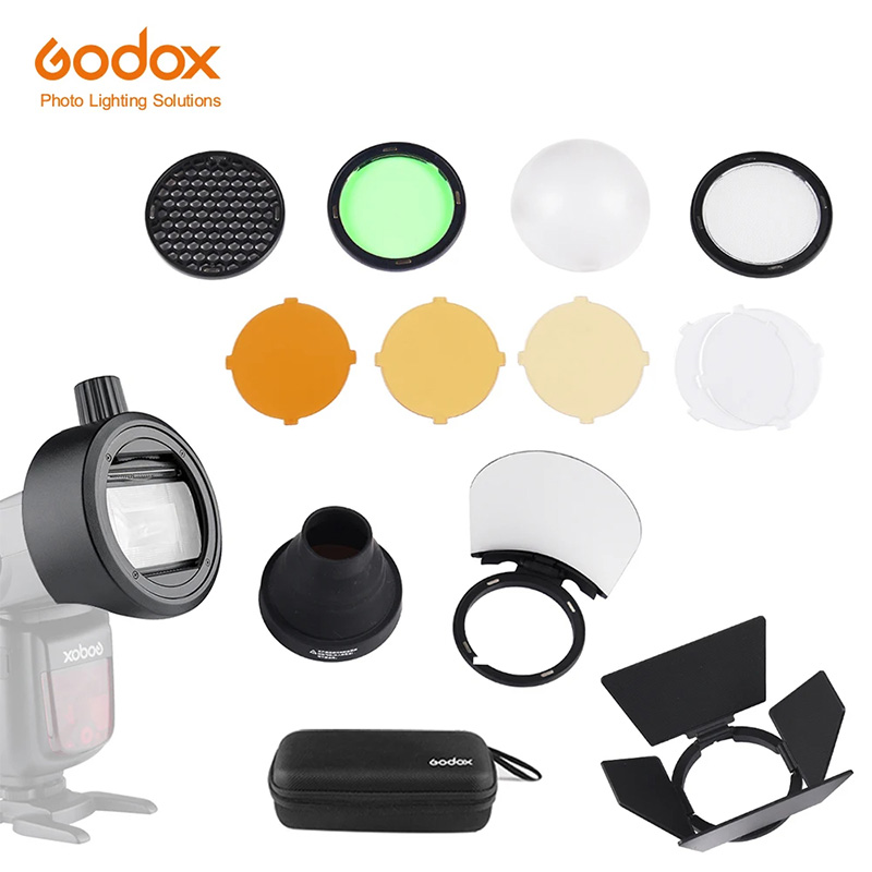 Photography Lighting Kit Godox - Godox S-R2/AK-R1/BD07/H200R/AD-P/AD-L/EC200 Адаптер вспышки для вспышки,
