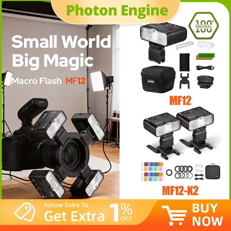 Photography Lighting Kit Godox - Комплект макро-вспышек Godox MF12-K2 (2 шт.)