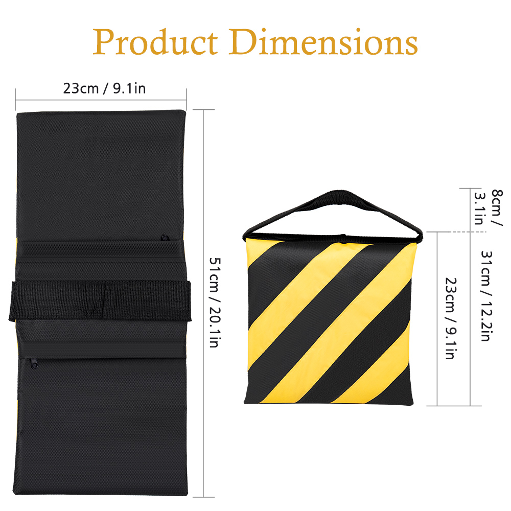 Photography Lighting Backdrop - Песочные мешки SH Black And Yellow