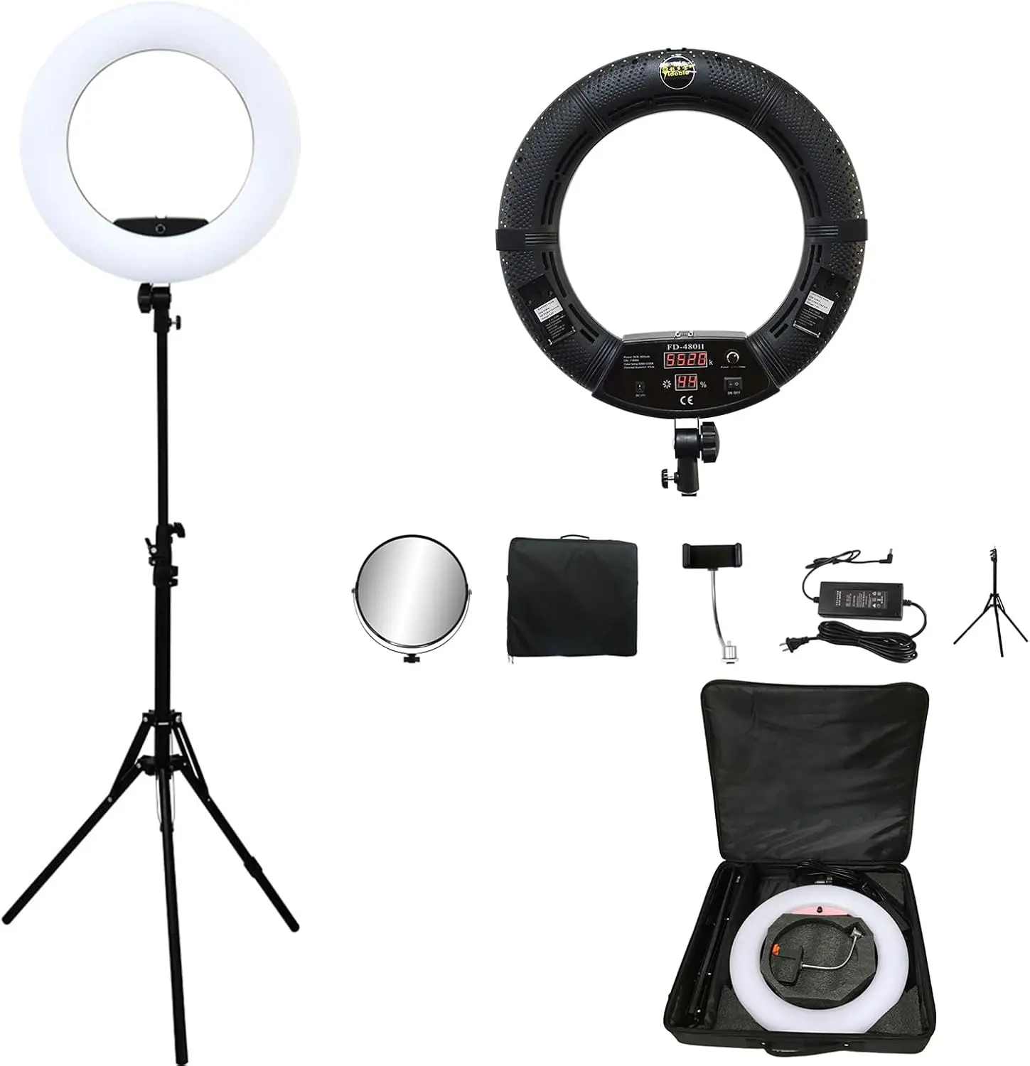 Led Ring Light 18 - Кольцевая лампа FD480, 18 дюймов, светодиодная,