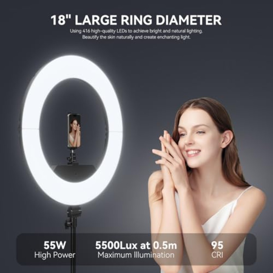 Комплект кольцевой лампы 18 дю – обзор и цена Led Ring Light 18