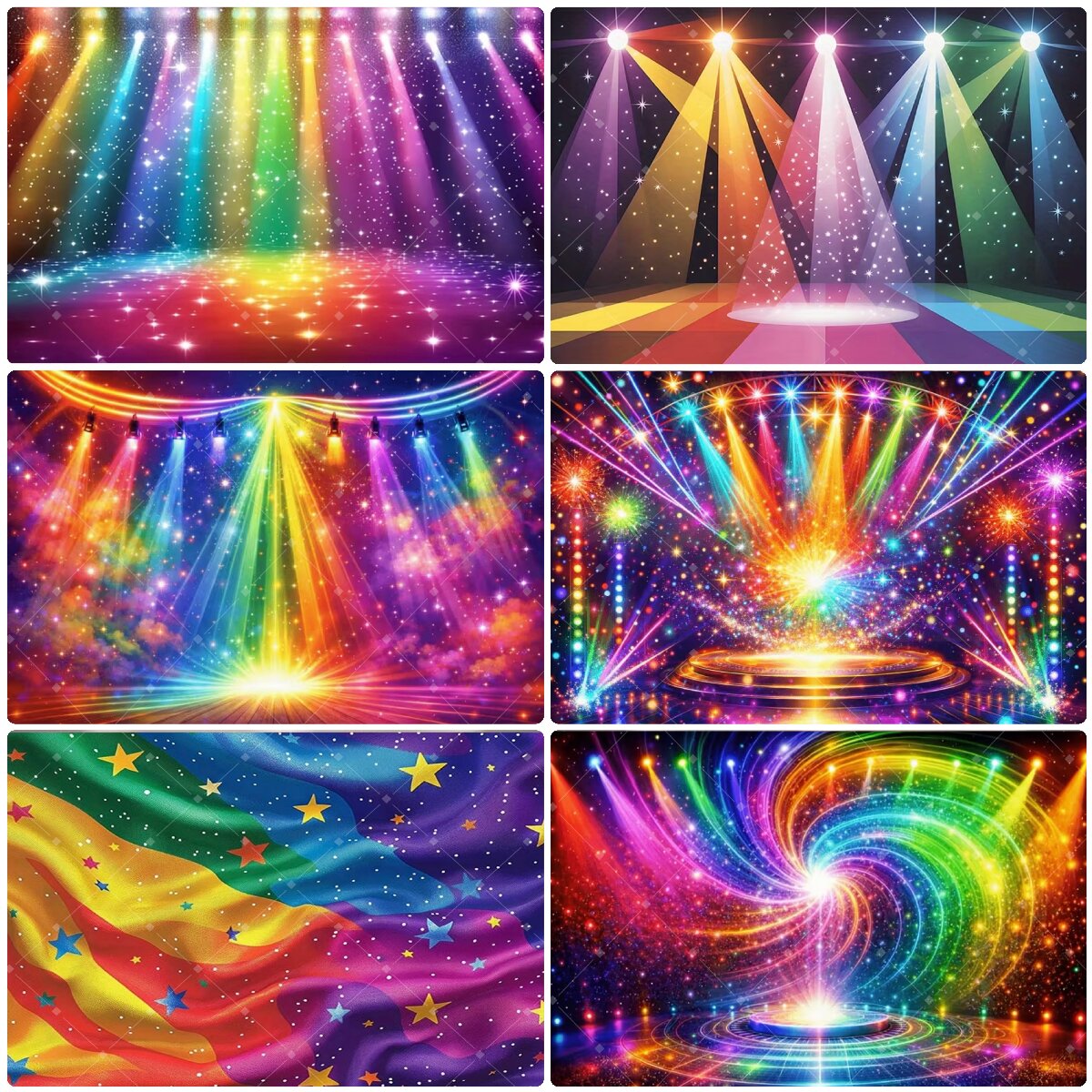 Красочный радужный фон для сце – обзор и цена Photography Lighting Backdrop