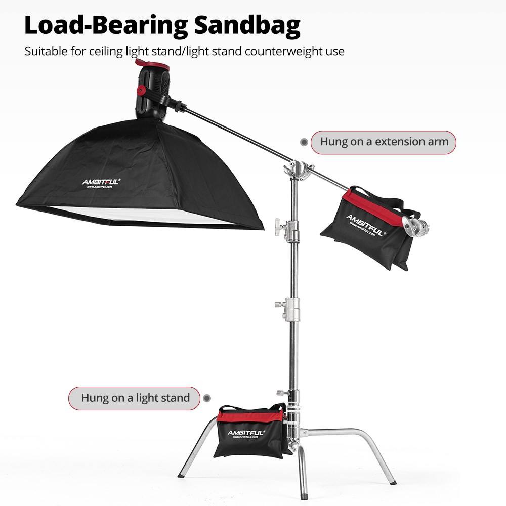 Ambitful 44x33 см несущий мешо – обзор и цена Light Stand Sandbag