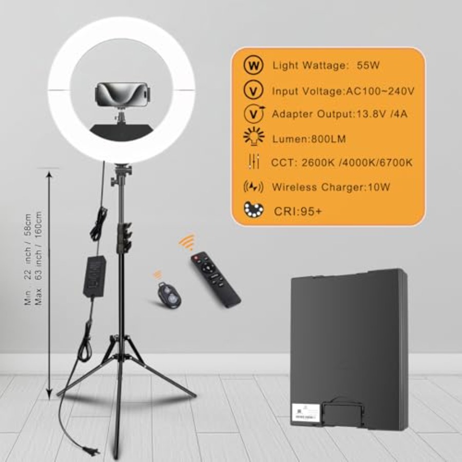 Комплект кольцевой лампы 18 дю – обзор и цена Led Ring Light 18